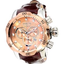 Invicta 10778 Reserve Venom Elegant Rose Gold Dial Chrono Men's Watch