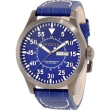 Invicta 11202 Specialty Blue Dial Blue Leather Men's Watch