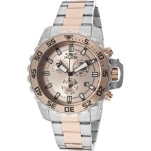 Invicta 13627 Men $595 Specialty Rose Dial Chrono Stainless Steel Watch