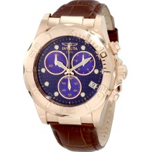 Invicta 1724 Pro Diver Elite Chronograph Brown Leather Men's Watch