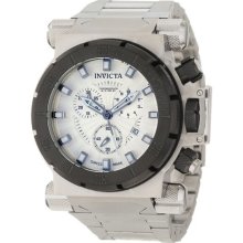 Invicta $2595 Men Coalition Force Chrono Silver Dial Interchange Ss Watch 10027