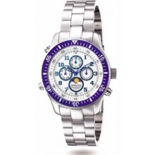 Invicta II Multi-Function Moon Phase White Dial Inv4041