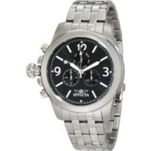 Invicta Men's 10054 Specialty Lefty Chronograph Black Dial Stainless Steel Watch