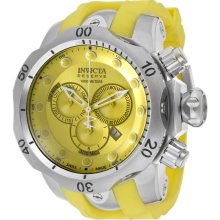 Invicta Men's 1401 Venom Reserve Chronograph Yellow Dial Watch