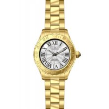 Invicta Men's 14379 Pro Diver Silver Textured Dial 18k Gold Watch $495