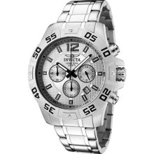 Invicta Men's Chronograph Silver Dial Stainless-steel Date Watch 1500