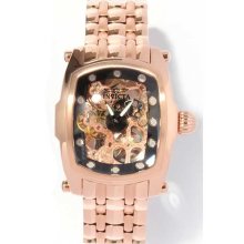 Invicta Men's Lupah Mechanical Skeleton Dial Rose Gold Watch Set 1093