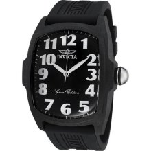 Invicta Men's Lupah Special Edition Black Dial Black Polyurethane ...