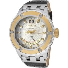 Invicta Watch 10095 Men's Subaqua/reserve Silver Textured Dial Black Genuine