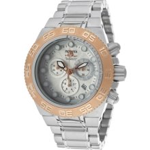 Invicta Watches Men's Subaqua Chronograph Silver Tone Dial Stainless S