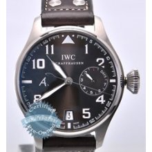 IWC Antoine de Saint Exupery Big Pilot (SS / Dark Brown / Leather Strap)