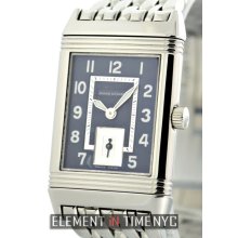 Jaeger-LeCoultre Reverso Collection 23mm Stainless Steel Blue Arabic Dial