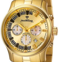 JBW Alessandra Chronograph Diamond Watch Dial Color: Gold