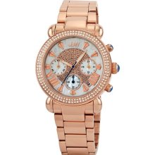 JBW Women's Victory Watch in Rose Gold with White Dial