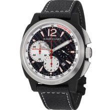 Jean Richard Watches Men's Chronoscope Chronograph Black Carbon Fiber