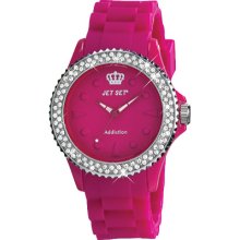 Jet Set Addiction 2 Women's Watch Primary Color: Hot Pink