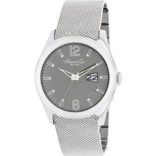 Kenneth Cole Men's Classics KC9023 Silver Stainless-Steel Quartz ...