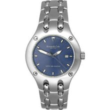 Kenneth Cole York Menâ€™s Round Blue Dial Watch