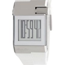 Kenneth Cole York Mens Digital Tech Roller-ball White Polyurethane Watch