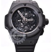 King Power Unico All Black (Ceramic / Skeleton / Rubber Strap)