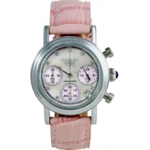 Krug Baumen 150585dl Enterprise Diamond Pink Dial Rrp Â£169