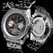 Ks Grand Evolution Stainless Steel Automatic Mens Watch Men's Sports