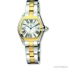 Ladies Charles Hubert Gold-plated Two-tone White Dial 32x40mm Watch