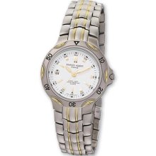 Ladies Charles Hubert Ip-plated Two-tone Titanium White Dial Watch Xwa1771