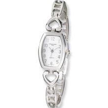 Ladies Charles Hubert Stainless Steel White Dial Watch