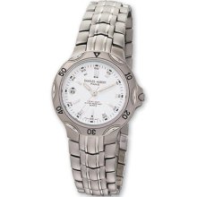 Ladies Charles Hubert Titanium White Dial Watch Xwa576