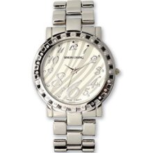 Ladies Simon Chang Ip Plate Cz Zebra Pattern Dial Watch