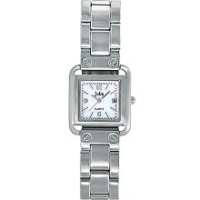 Ladies Square Stainless Steel Watch