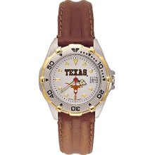 Ladies University Of Texas All Star Watch With Leather Strap