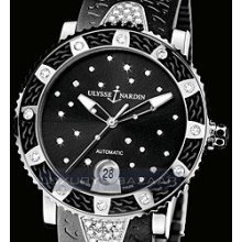 Lady Diver Starry Night (SS-Diamonds / Black / Rubber)