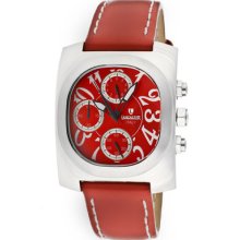 Lancaster Italy Watch Ola0288rsbn-rsbn Women's Chronograph Red Dial Red Genuine