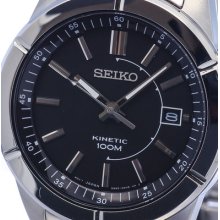 Latest 2013 Black Dial Seiko Kinetic Ska537p1 - Mrrp $299.00 - Stock