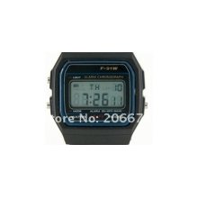 latest style waterproof plastic watchband led sports watches alarm chr