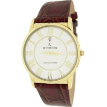 Le Chateau 7070M Wht Classica Diamond Romano Slim Men'S Watch