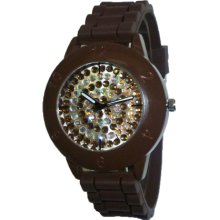 Limited Edition Brown Full Crystal Silicon Watch