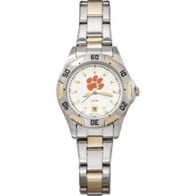 LogoArt College All-Pro Women's Watch Color: Two-Tone, Team: Clemson University