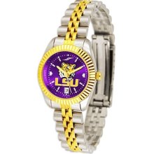 LSU Tigers Executive Purple AnoChrome Two-Tone Steel Ladies Watch