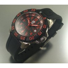 Luminox 3165 Men's Red Numeral Steel Colormark Watch