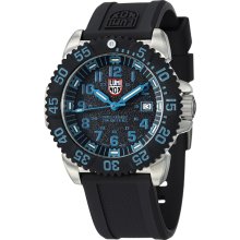 Luminox Men's 'Colormark' Black Dial Rubber Strap Steel Watch