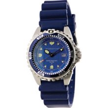 M1 Series Blue Stainless Steel Dive Watch With Rubber Strap