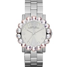 MARC by Marc Jacobs 'Amy Scallop' Bracelet Watch, 39mm Silver