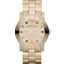 MARC by Marc Jacobs 'Amy' Bracelet Watch, 37mm Gold