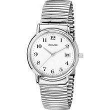 MB968WA Accurist Mens Silver Bracelet Watch