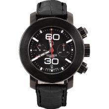 Meccaniche Veloci Men's W307GP1_229 Automatic Chronograph Black P ...