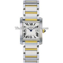 Medium Cartier Tank Francaise Two-Tone Ladies Watch W51012Q4