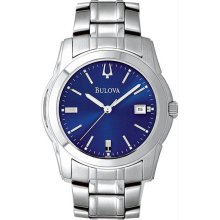 Men's Blue Dial Stainless Steel